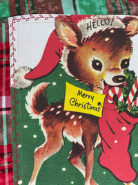 Thumbnail for SANTAS LITTLE HELPER Flannel- Mistletoe Distressed Plaid