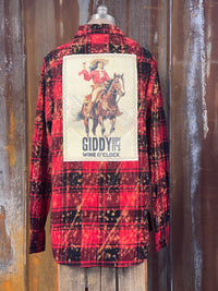 Thumbnail for Giddy Up art flannel Angry Minnow Clothing Co.