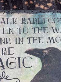 Thumbnail for Raven Magic Art Flannel- Distressed Midnight Black