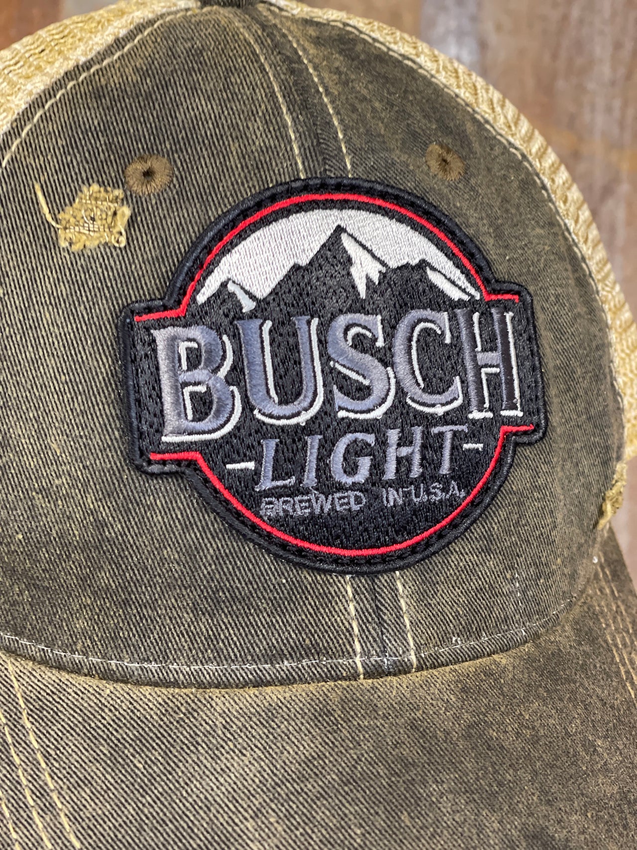 Busch Light Hats at Angry Minnow Vintage