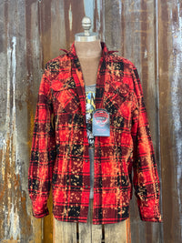 Thumbnail for Thunderbird Art Flannel- Distressed Red Plaid