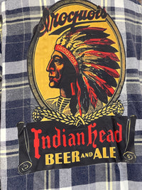 Thumbnail for Retro Chief Lager Flannel- Classic Lake Superior Blue Limited Edition Piece