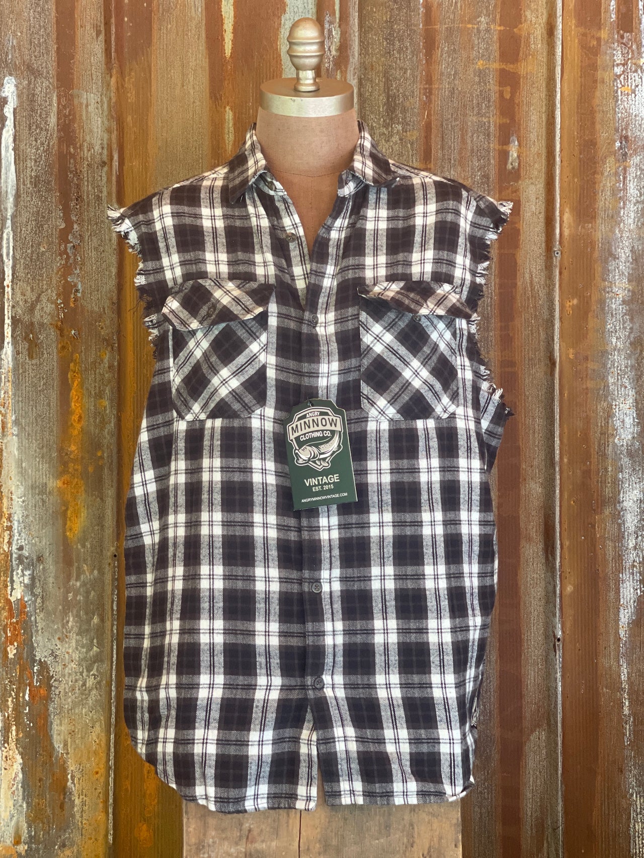 Busch Light TONAL Version Sleeveless Flannel