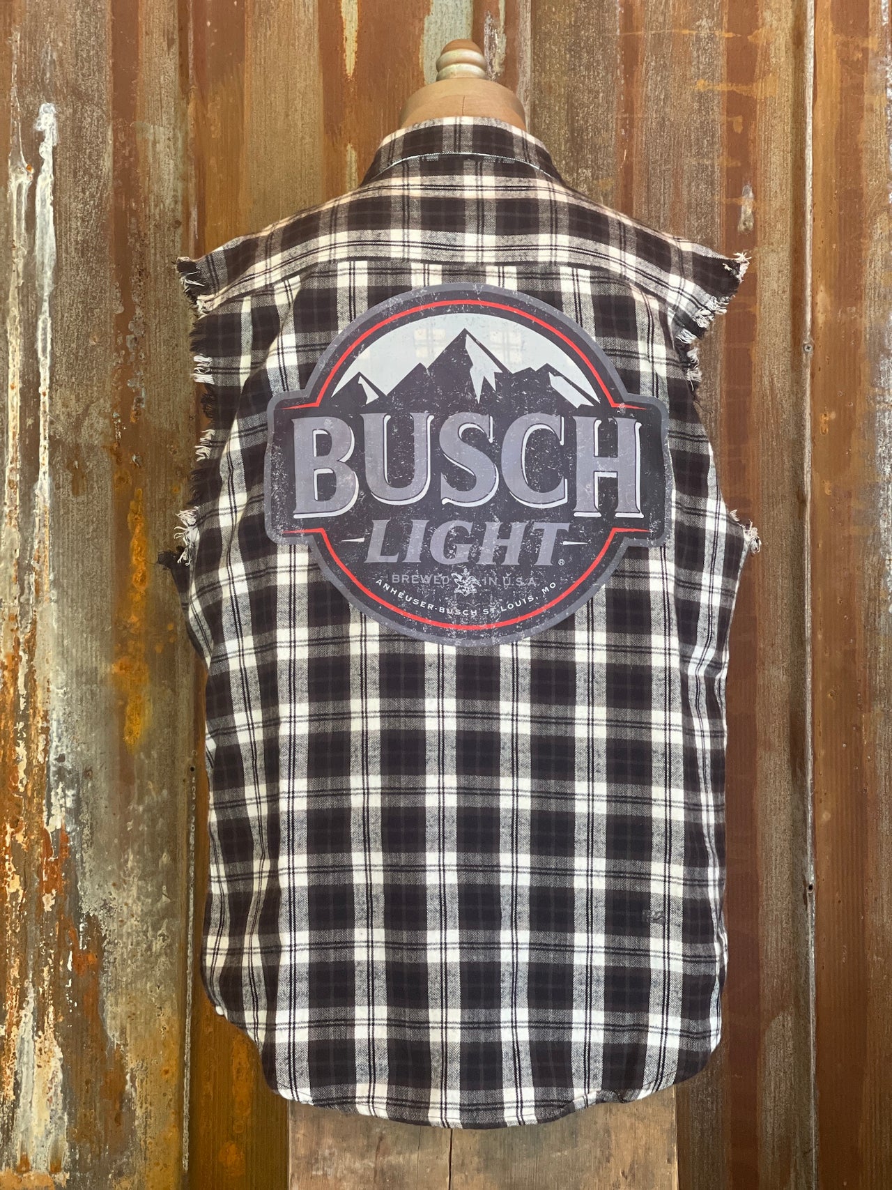 Busch Light TONAL Version Sleeveless Flannel