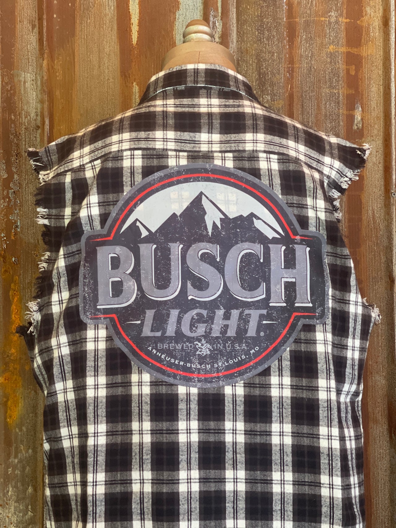 Busch Light TONAL Version Sleeveless Flannel