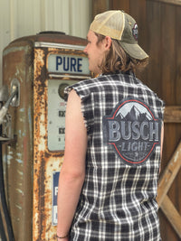 Thumbnail for Busch Light TONAL Version Sleeveless Flannel