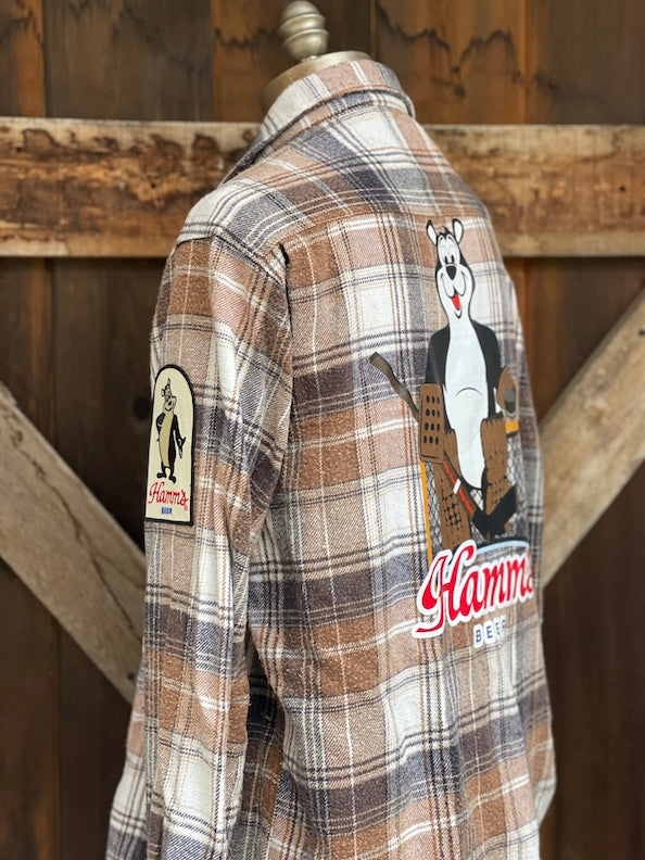 Hamm's Goalie Bear Flannel- Old School Wash