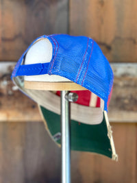 Thumbnail for Pabst Blue Ribbon Tri-tone Hockey Hat Tan Bill