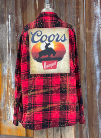 Thumbnail for Coors Banquet Art Flannel by Angry Minnow Clothing Co.
