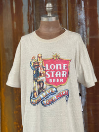 Thumbnail for Lone Star Beer Tee Angry Minnow Vintage