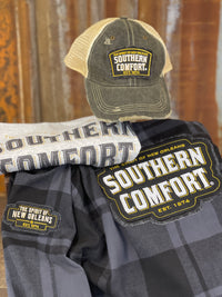 Thumbnail for Southern Comfort Hat- Distressed Black Snapback