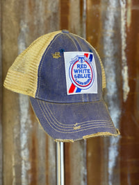 Thumbnail for Red White Blue Hats Angry Minnow Vintage