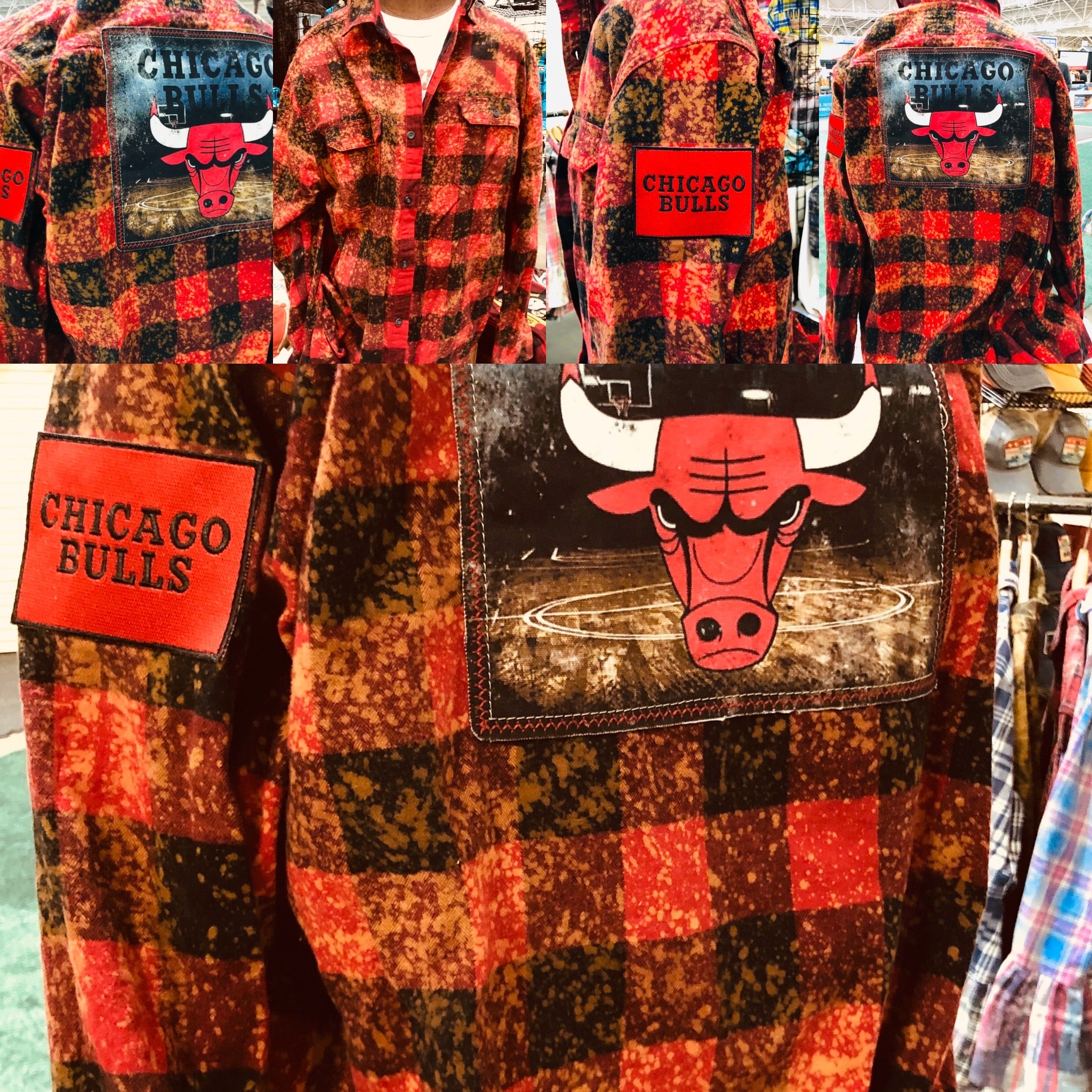 Chicago Bulls Flannel by Angry Minnow Vintage