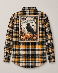 Thumbnail for FALL RAVEN Halloween Flannel