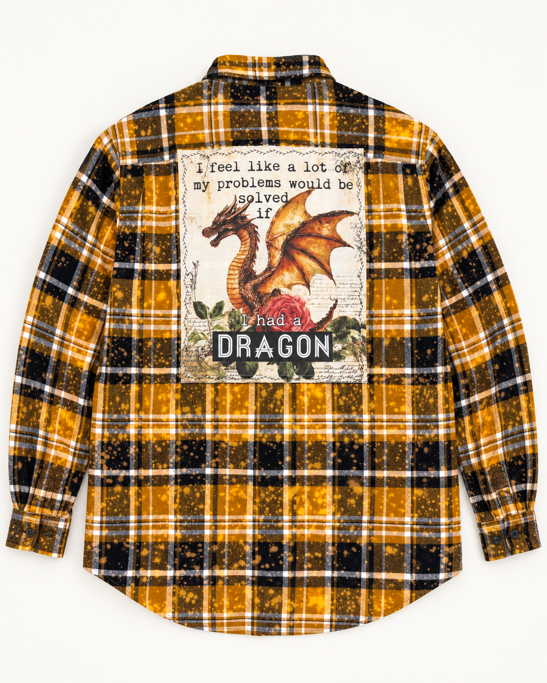 IF I HAD A DRAGON Art Flannel