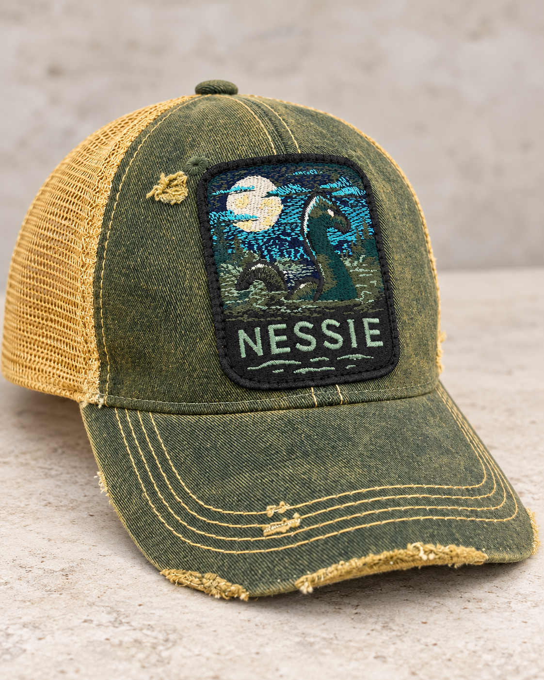 NESSIE  Loch Ness Monster SnapBack hat