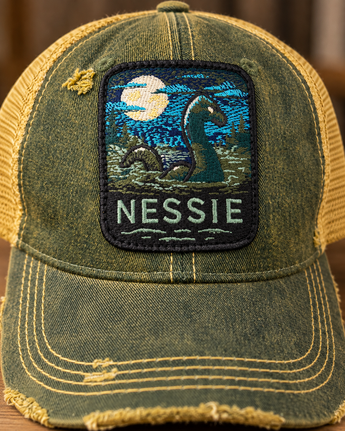 NESSIE  Loch Ness Monster SnapBack hat
