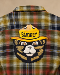 Thumbnail for NEW! Smokey Bear Patch Flannel- Parks Green