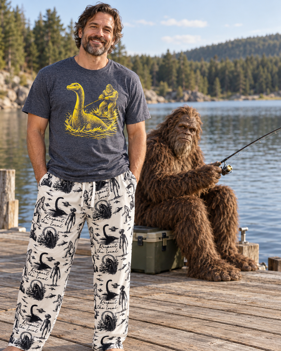 DAY AT THE LAKE Cryptid Tee