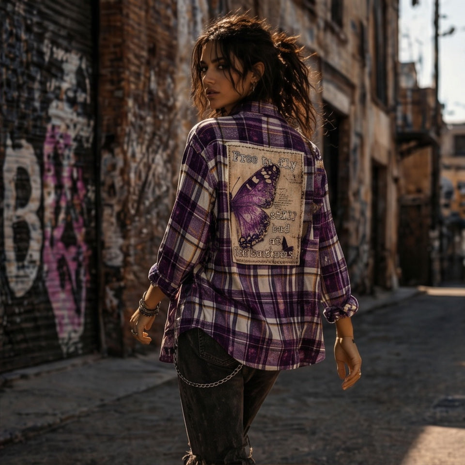 Bad at Directions Art Flannel