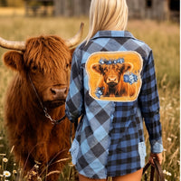 Thumbnail for Henrietta the Highland Cow Signature Flannel