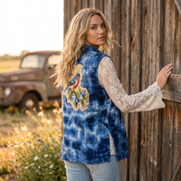 Thumbnail for QUEEN OF THE GARDEN Artisan Sleeveless Flannel
