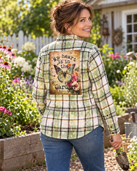 Thumbnail for MY HEART IS IN THE GARDEN Art Flannel