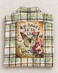 Thumbnail for MY HEART IS IN THE GARDEN Art Flannel