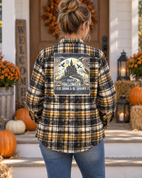 Thumbnail for EAT, DRINK & BE SPOOKY Halloween Art Flannel