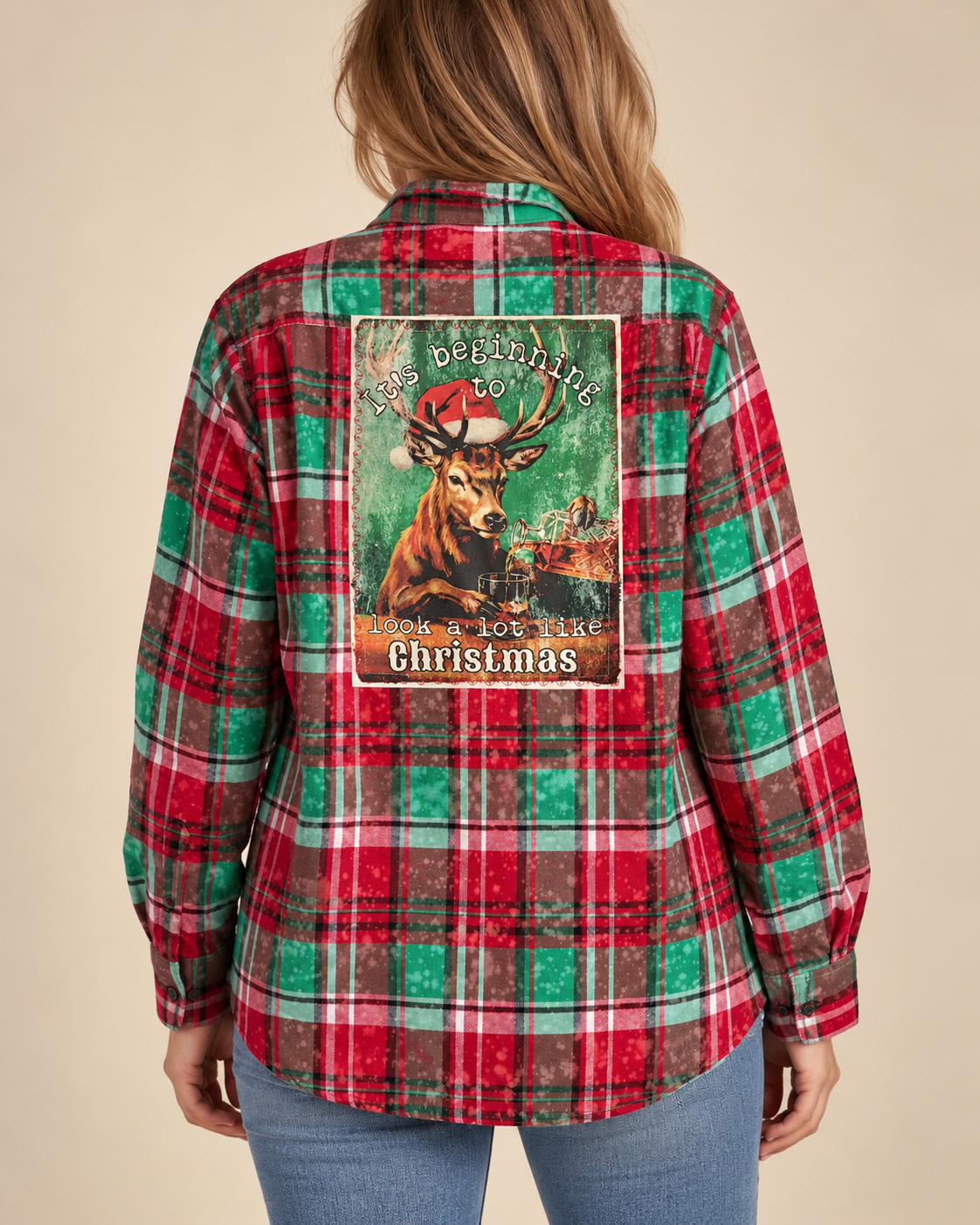 BOURBON BUCK Art Flannel