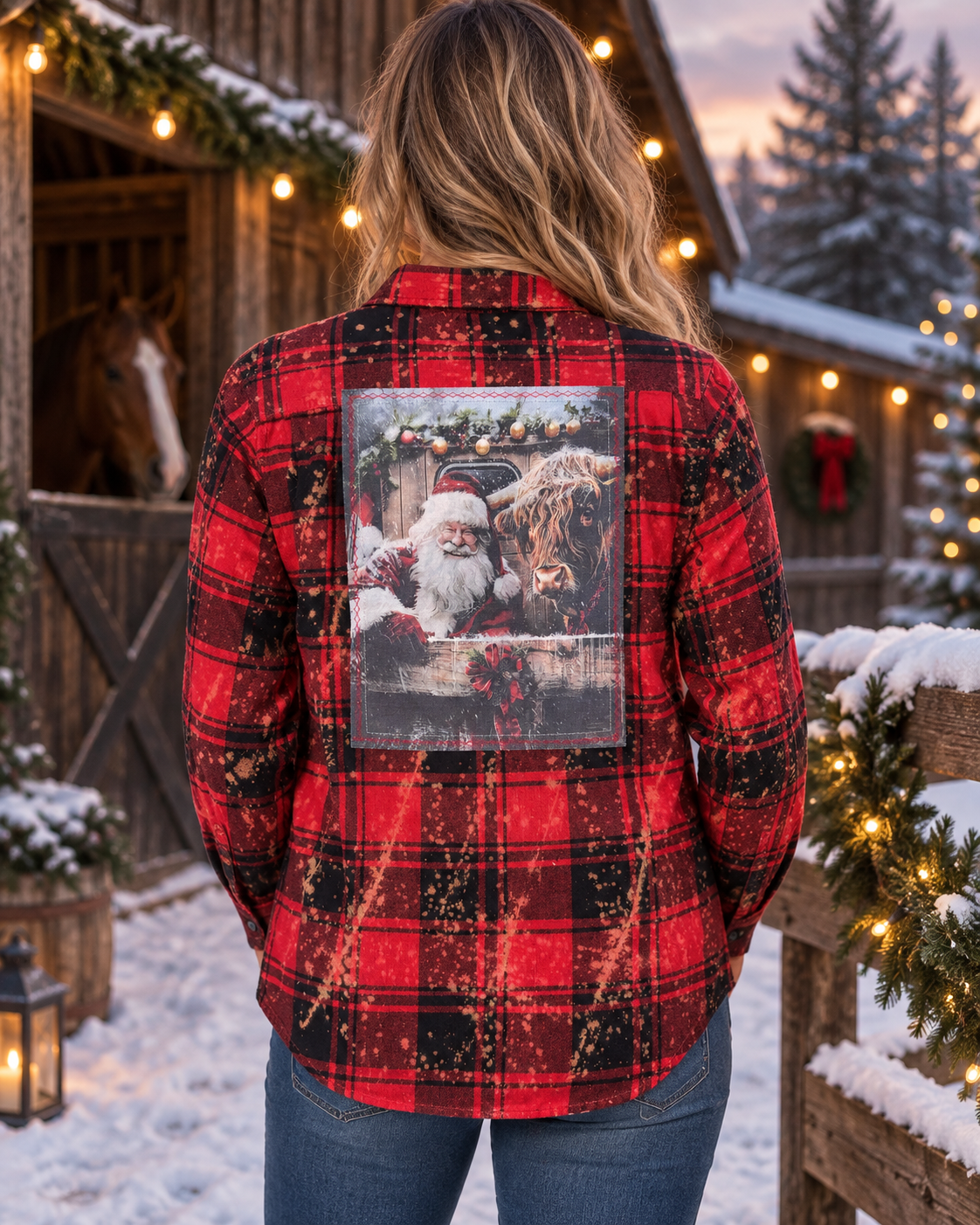 HIGHLAND CHRISTMAS Art Flannel