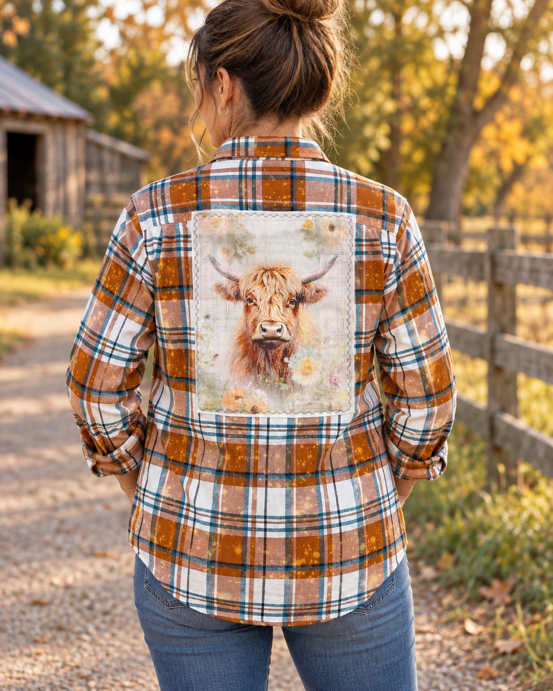 LOVE IN THE HIGHLANDS Art Flannel