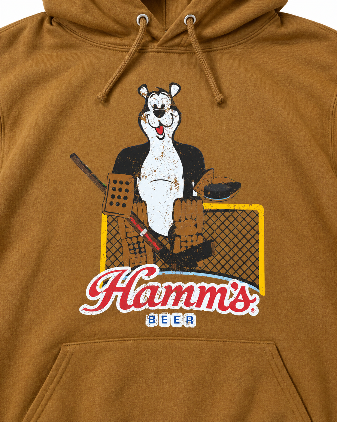 Hamm's HOCKEY GOALIE BEAR Hoodie