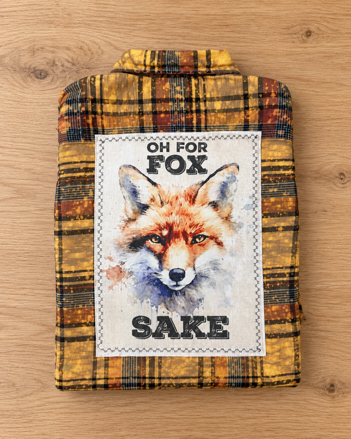 OH FOR FOX SAKE Art Flannel