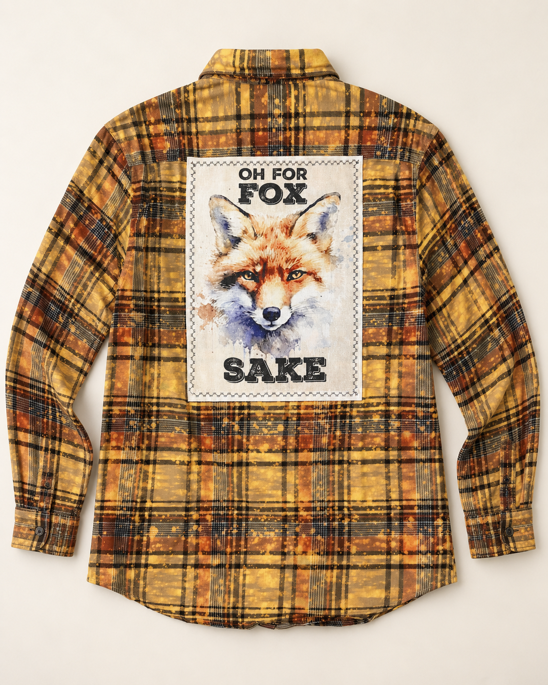 OH FOR FOX SAKE Art Flannel