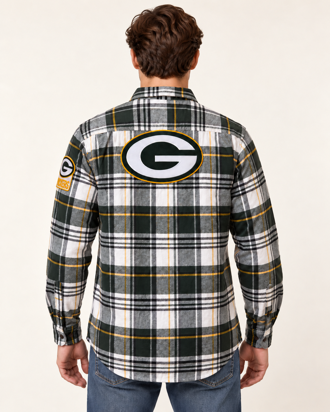 WISCONSIN Green & Gold Flannel