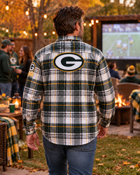 Thumbnail for WISCONSIN Green & Gold Flannel