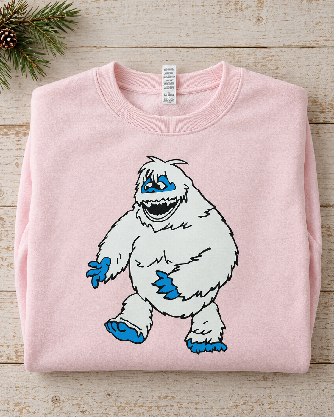 BUMBLE Crewneck Sweatshirt- Blush