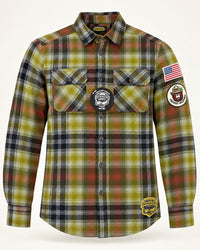 Thumbnail for NEW! Smokey Bear Patch Flannel- Parks Green