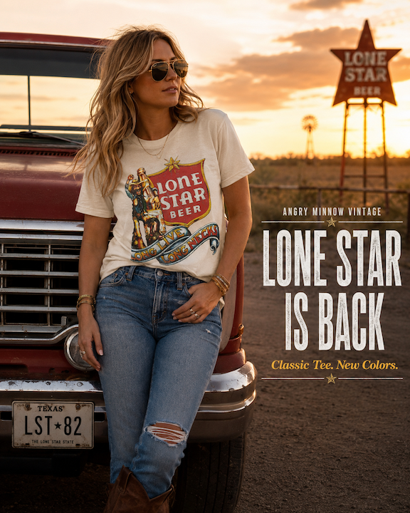 Long Live Long Necks LONE STAR BEER Tee