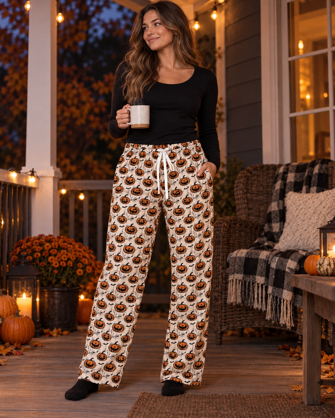 JACK O'LANTERN Halloween Pajama Bottoms