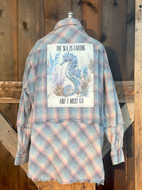 Thumbnail for Seahorse Shacket Angry Minnow Clothing Co.
