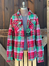 Thumbnail for FROSTY Holiday Flannel- Mistletoe Plaid