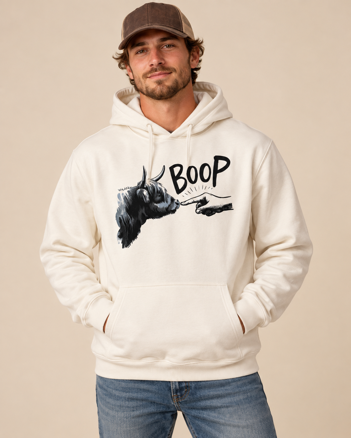 Henry The Highland Cow BOOP Hoodie