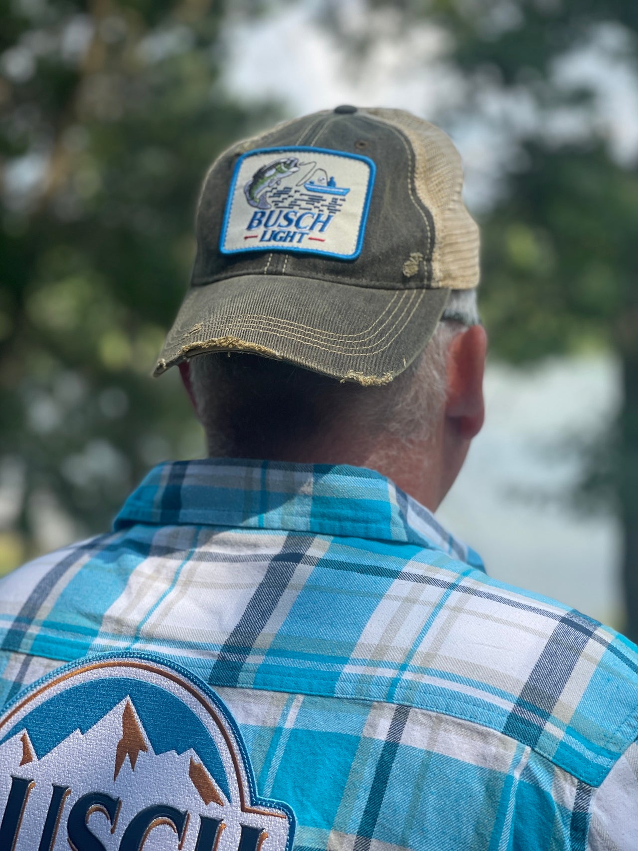 Busch Light Flannel Classic Busch Blue Plaid|Angry Minnow