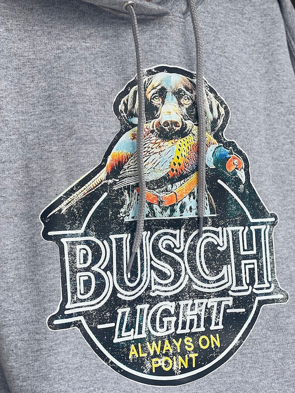 Busch Light Pheasant Hunt Hoodie- Heather Grey