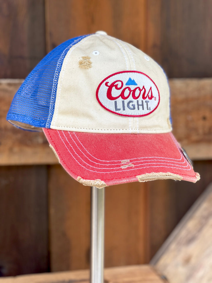 Coors Light Tri-tone patch hat RWB