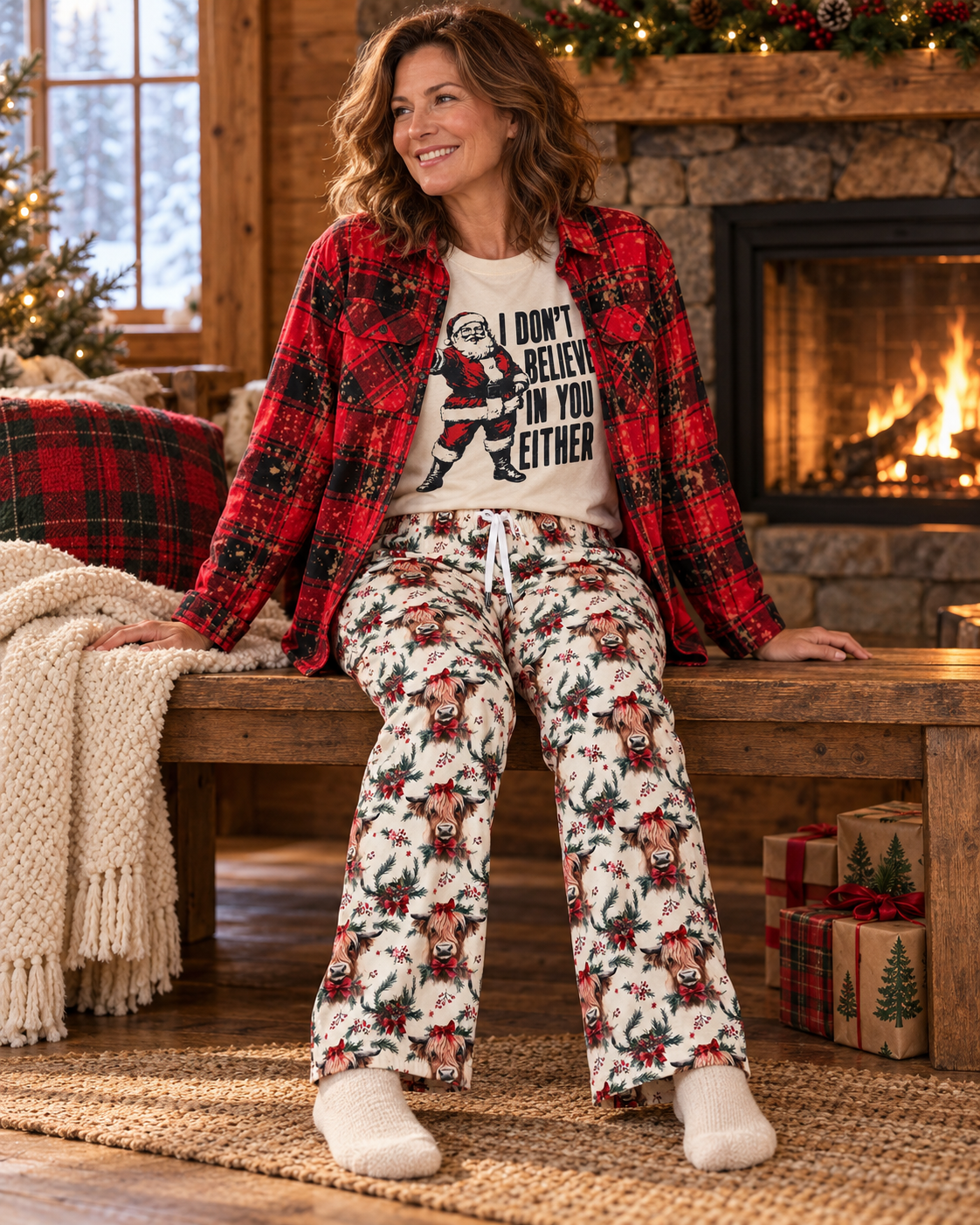 HIGHLAND CHRISTMAS Art Flannel