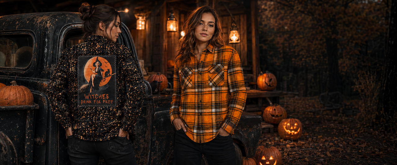 I PUT A SPELL ON YOU Halloween Flannel
