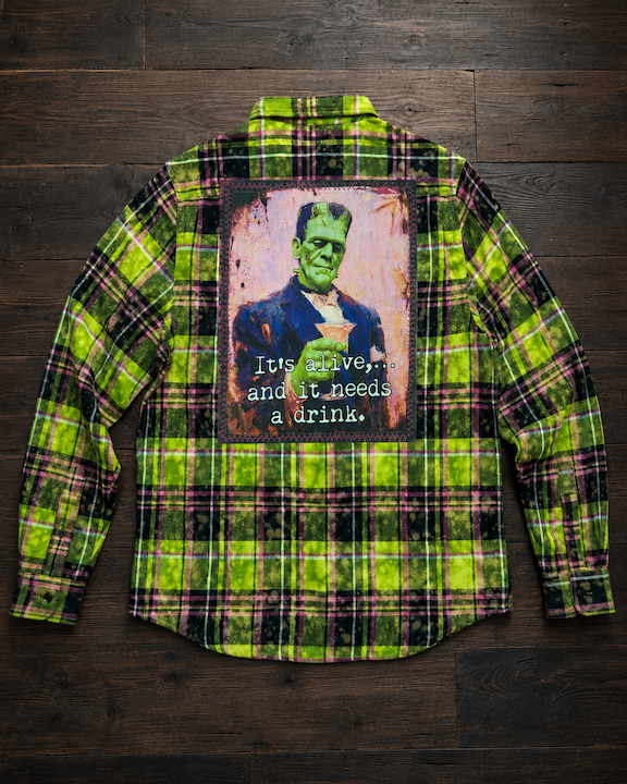 FRANKIE Halloween Art Flannel